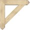 Ekena Millwork Traditional Arts and Crafts Rough Sawn Bracket w/ Offset Brace, Douglas Fir, 8"W x 38"D x 38"H BKT0806X38X38TRA03RDF - alternate 4